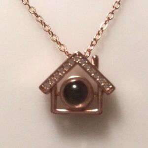 SS925 Rose Gold  Global 100 Different Languages I Love You Necklace